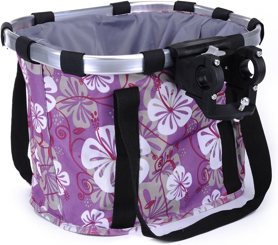 Pet Dog Bike Basket & Carrier Bag- Foldable Detachable Pet Travel