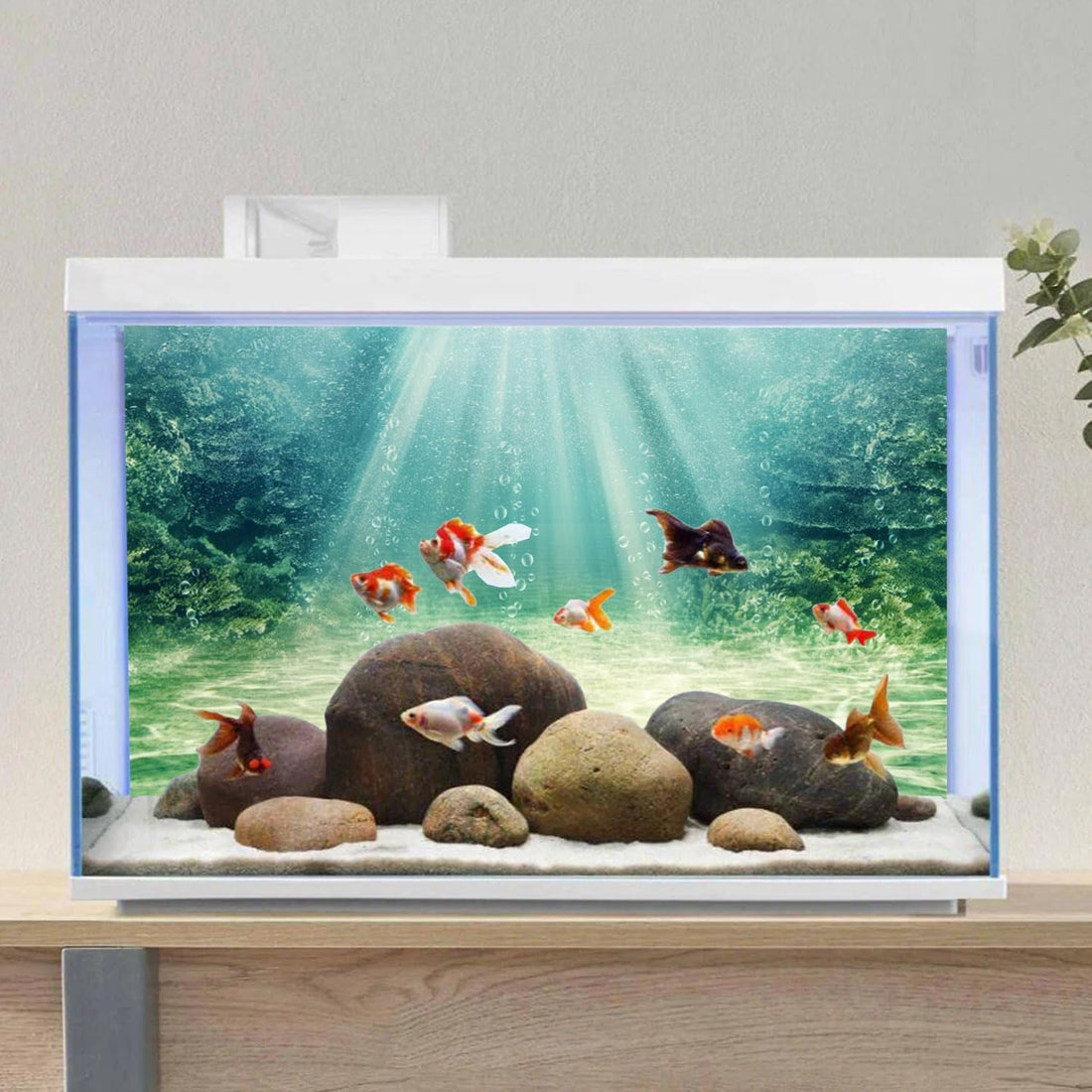 24x16 inches Aquarium Backdrop Underwater Ocean Floor Fish Tank