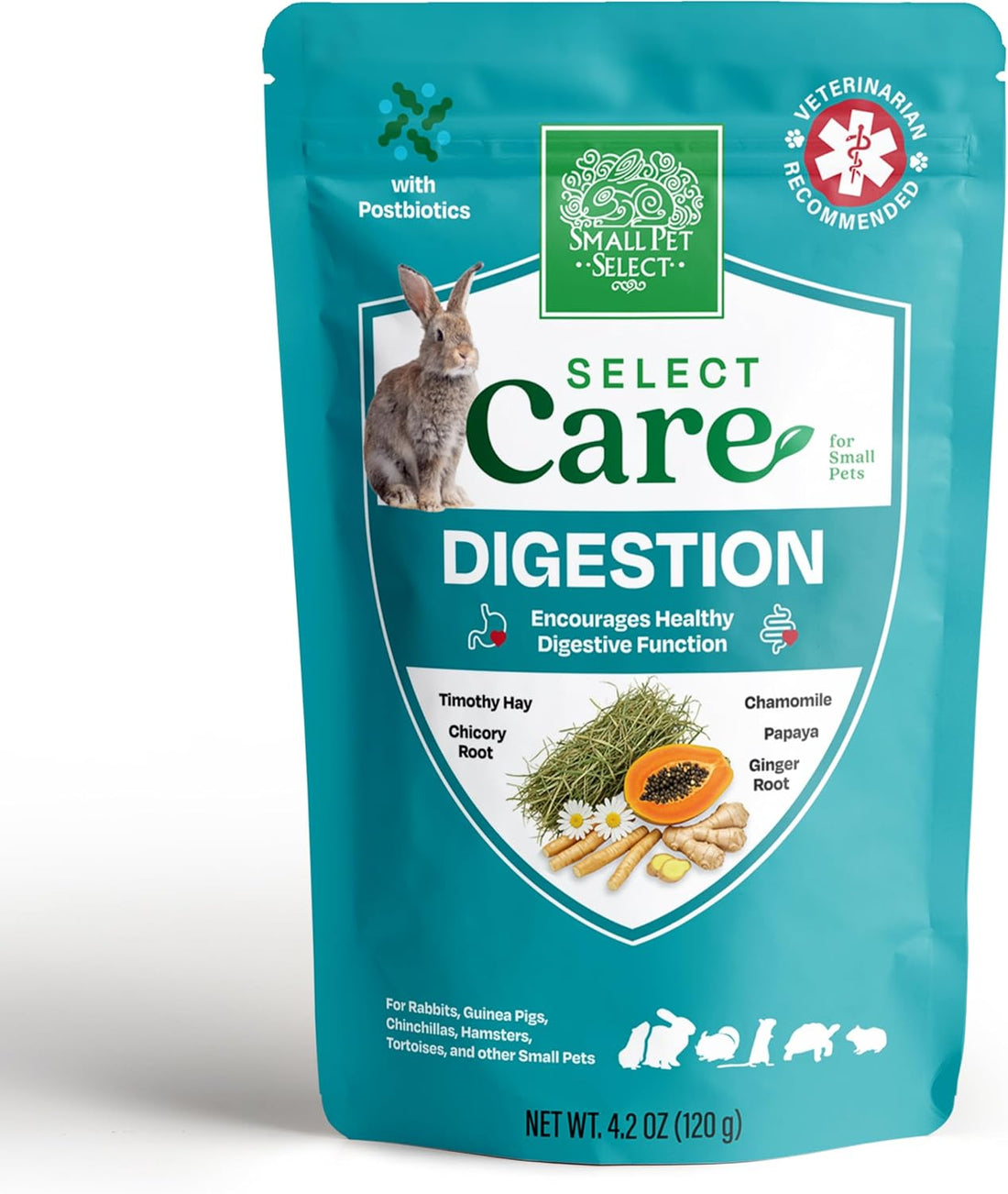 Small Pet Select Digestion Support Supplement for Rabbits, 4.2 oz