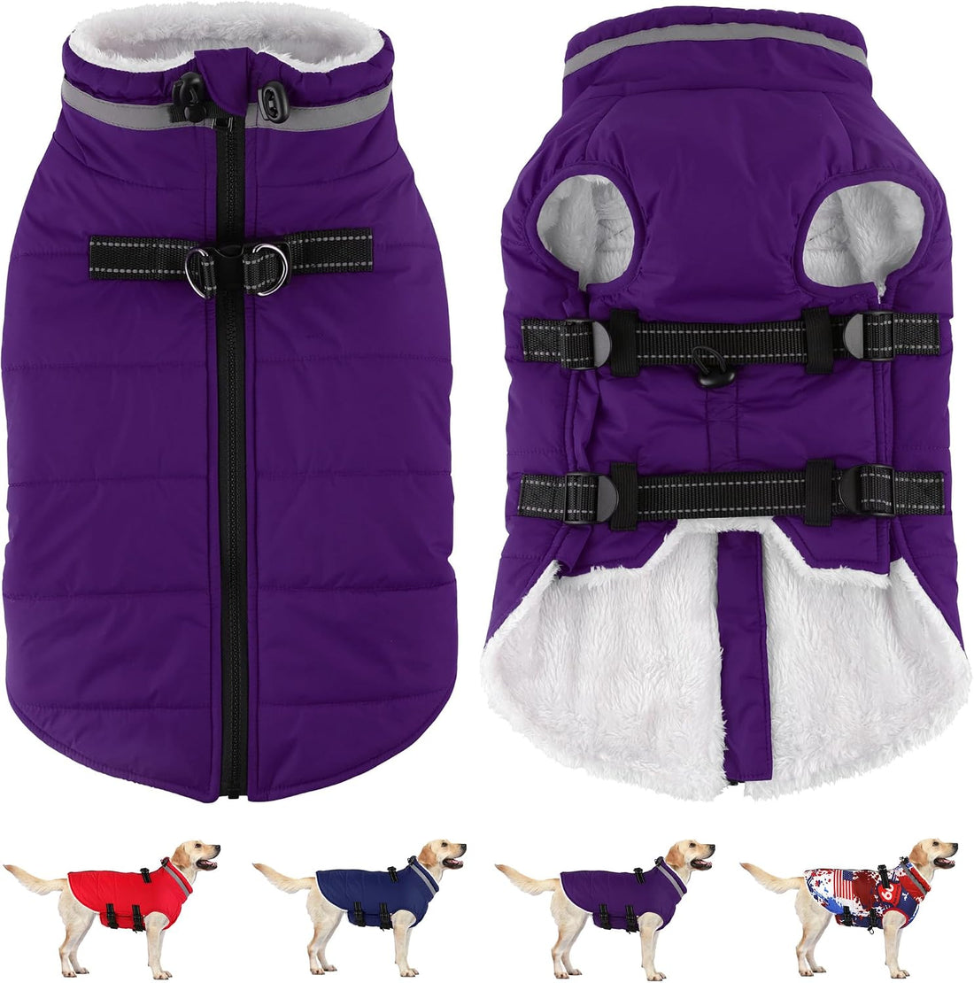 Dogcheer Dog Winter Coat with Harness