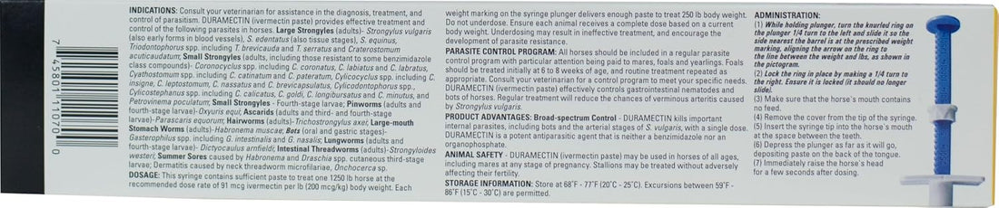 Duramectin (Ivermectin 1.87%) 6.08gm, 2 Count