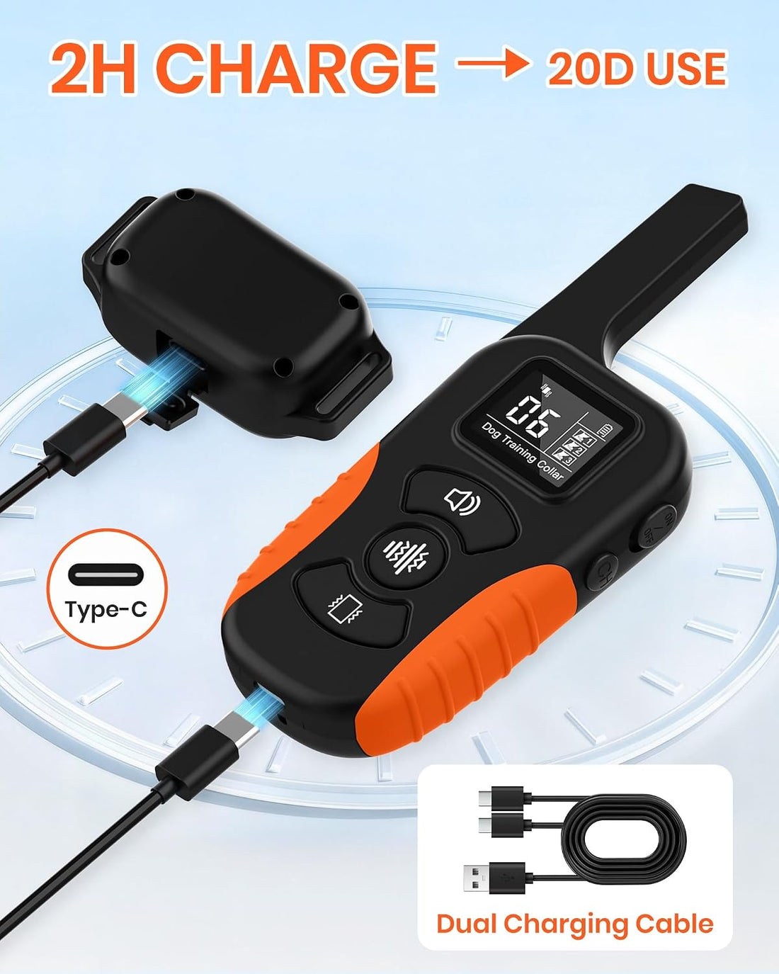 No Shock Dog Training Collar with Remote, Only Vibration & Beep