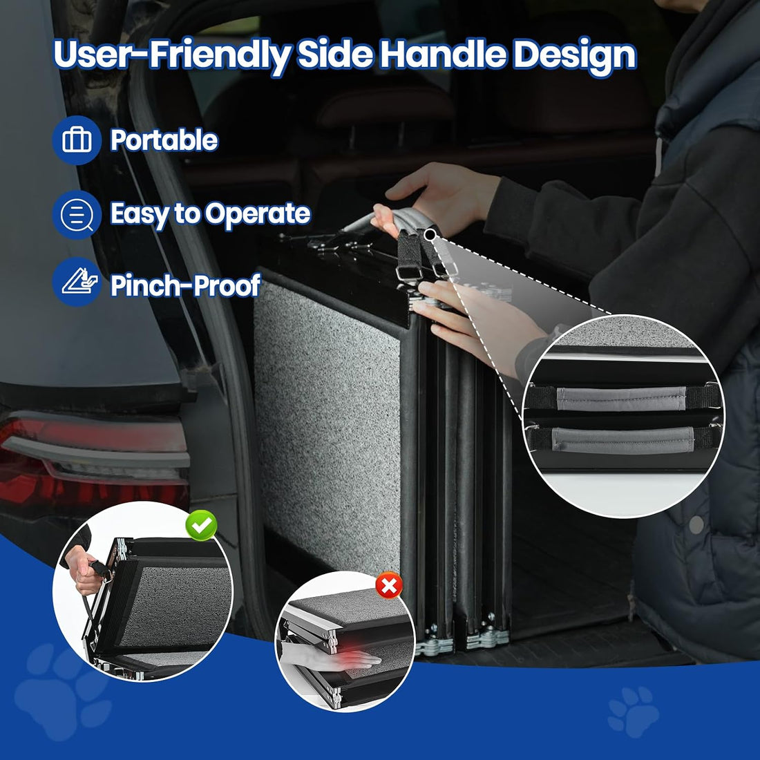 Dog Ramp for Car, Pawlify 71" x 17.3" Dog Ramps for Large Dogs