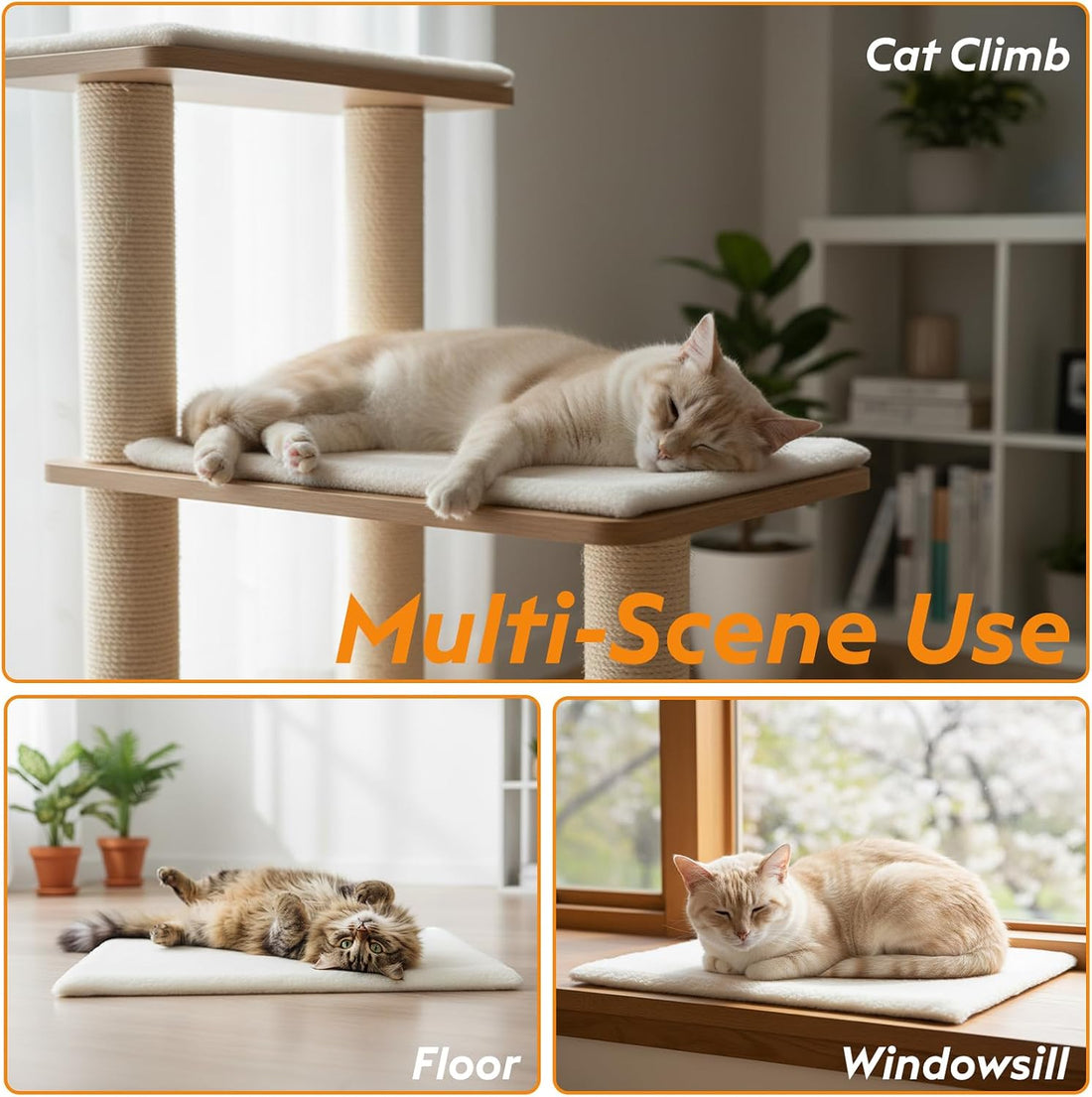 FunFurry Self Warming Cat Bed, Heating Cat Pad