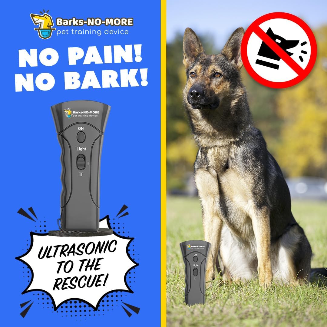 Barks No More Type-C Rechargeable Dog Bark Deterrent & Training Device