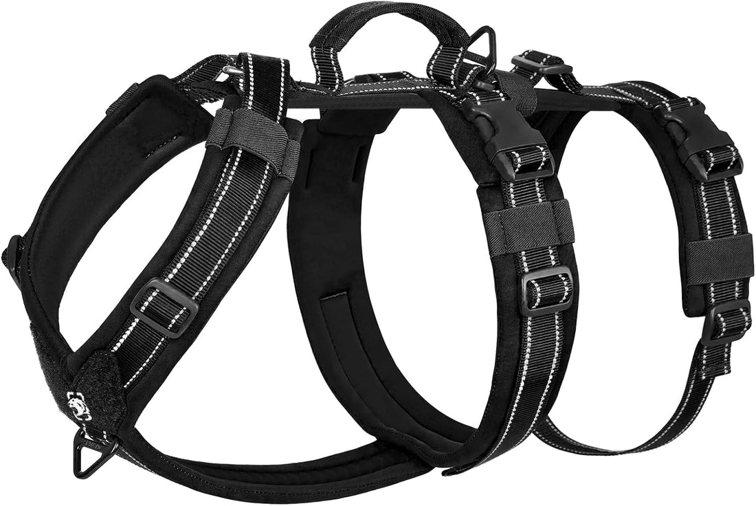OneTigris Dog Harness No Pull Adjustable Tactical Harness with Soft