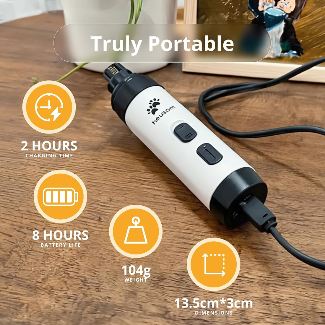 Save 10% on Silent Groom Pro Pet Nail Grinder + Replacement Drum