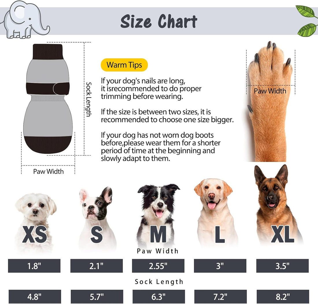 SCENEREAL Anti Slip Dog Sock to Prevent Licking Paws for Hardwood