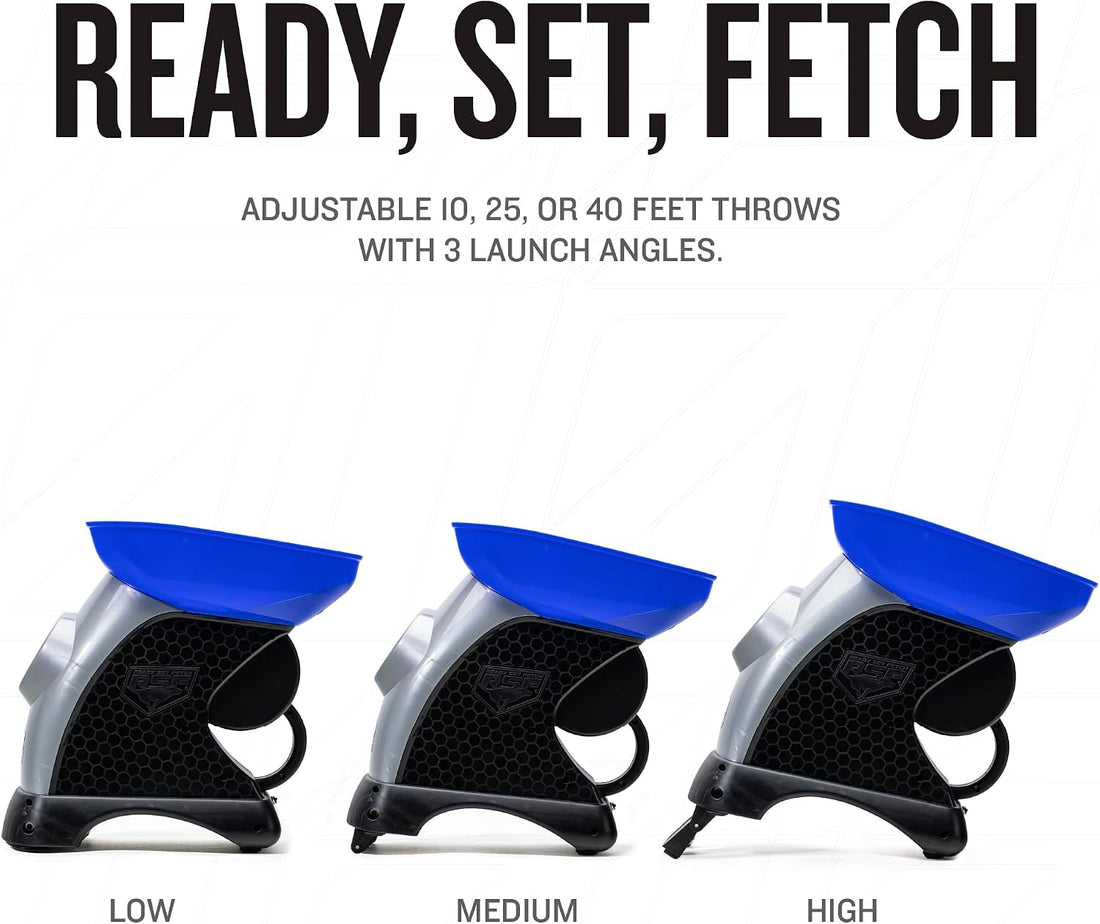 Franklin Sports Ready Set Fetch Automatic Tennis Ball Launcher - Black