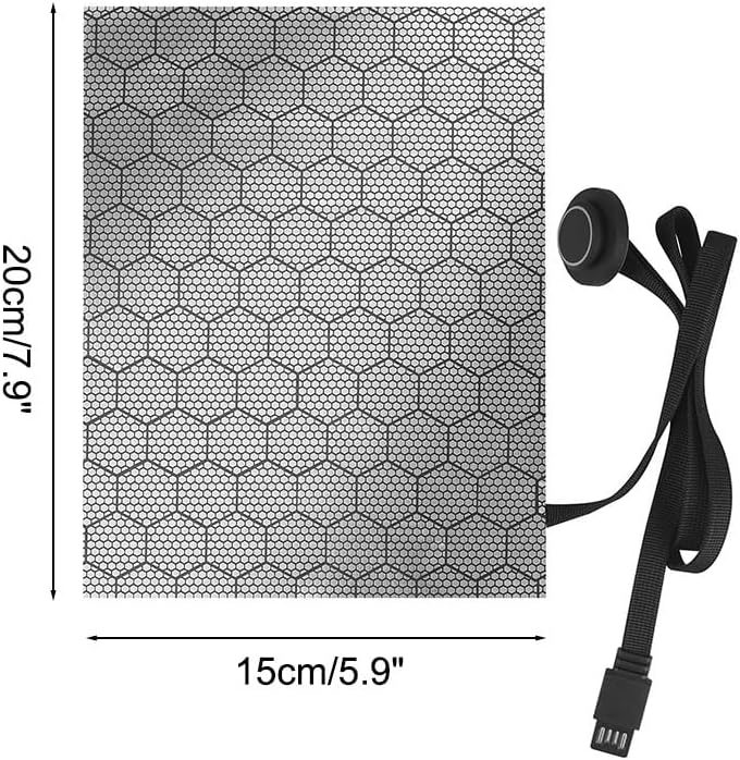 MiOYOOW Reptile Heating Pad, USB Under Tank Heating Mat DC 5V 2A