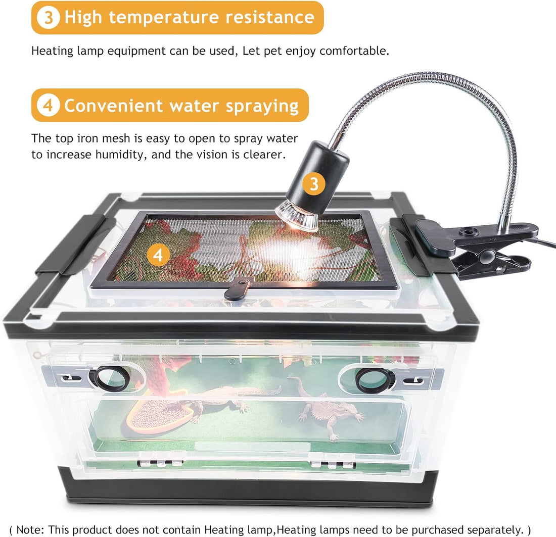 RunDuck Portable Foldable Terrarium Kit with Wheels for Reptiles