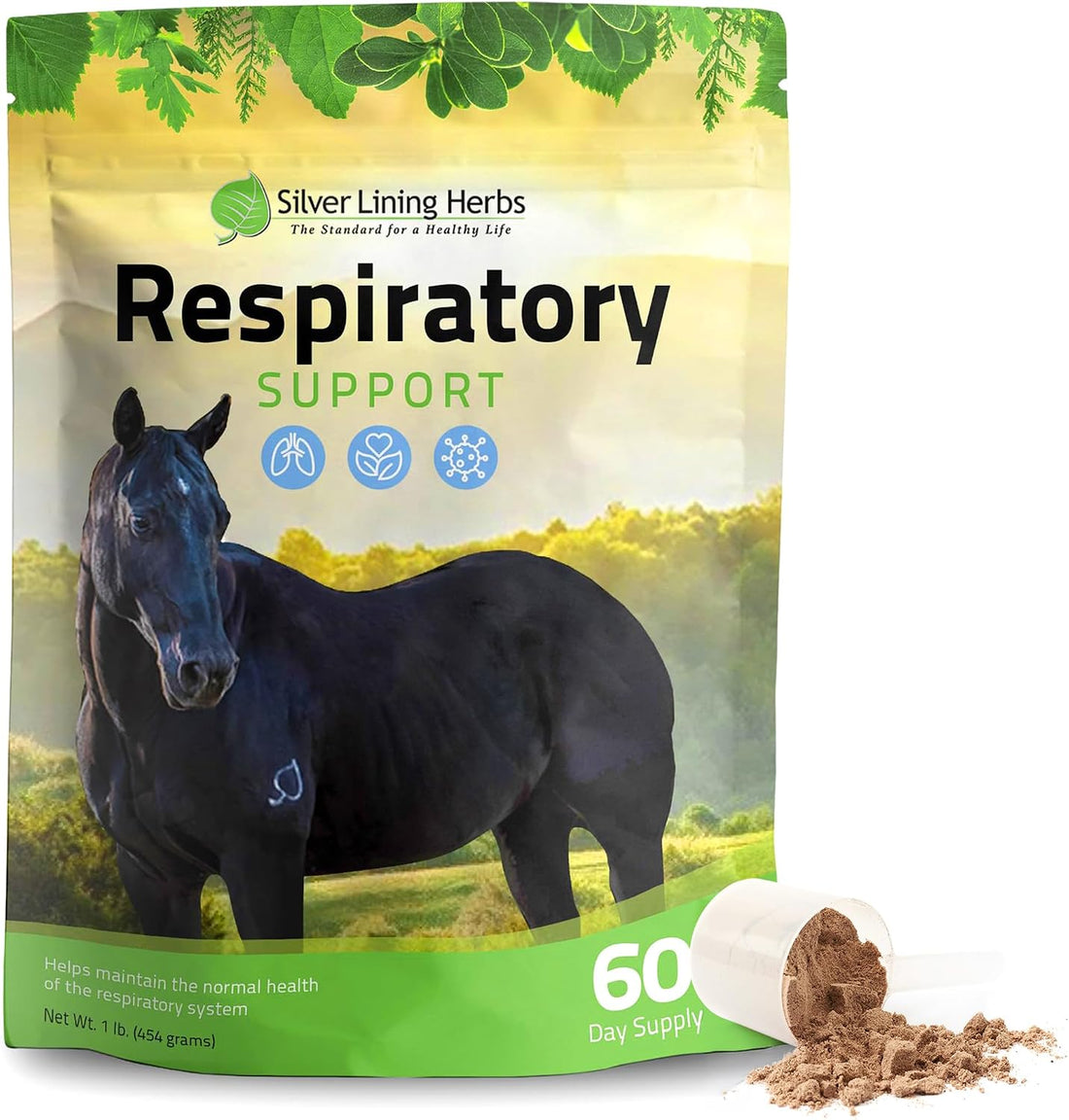 Silver Lining Herbs Respiratory Lung Support for Horses - 1 lb