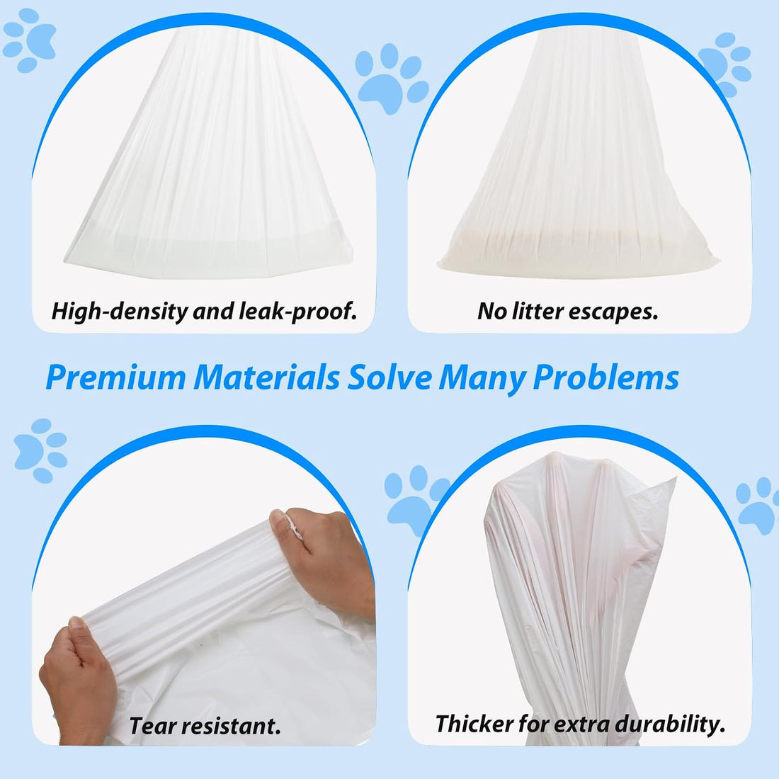 Litter Bags Compatible with Petcove,Durable Replacement Bags