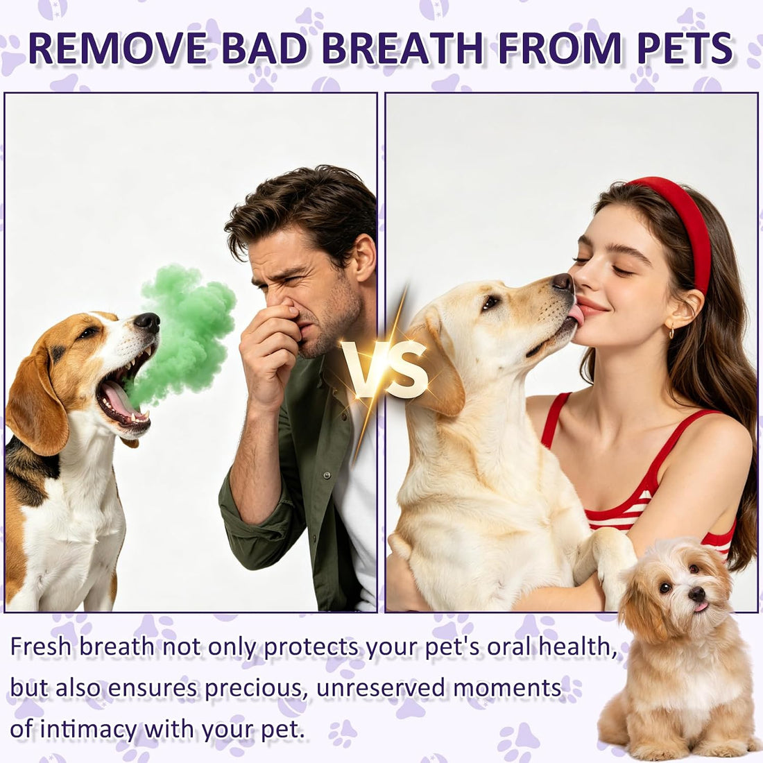 Wanban Pet Oral Spray, Teeth Cleaning Spray for Dogs and Cats