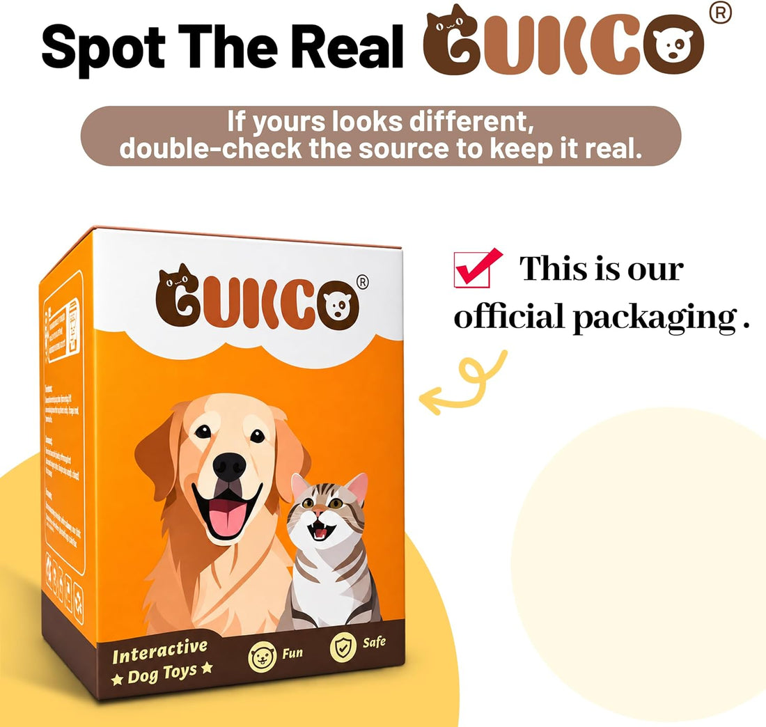 GUKCO Interactive Dog Toys, Moving Ball Toy with Jumping & Music