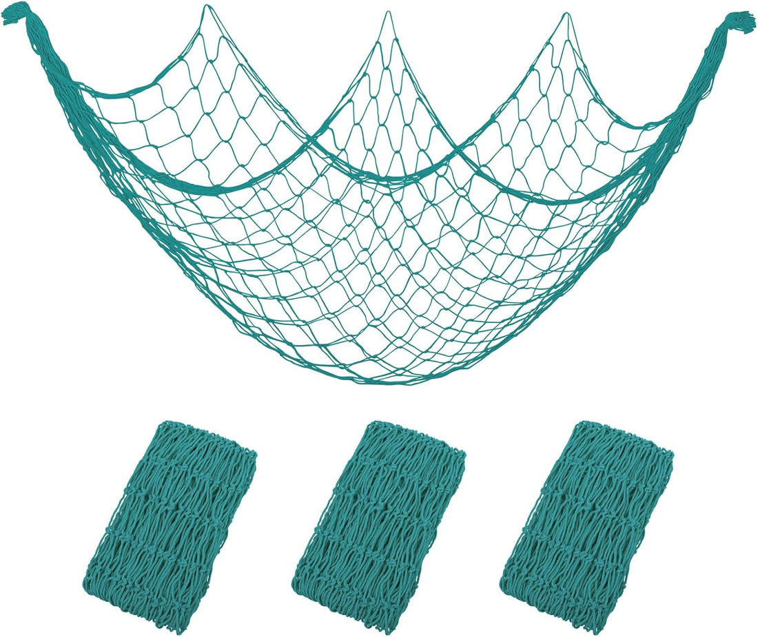 Fish Net Decor for Party Decorations, Aqua Decorative Net