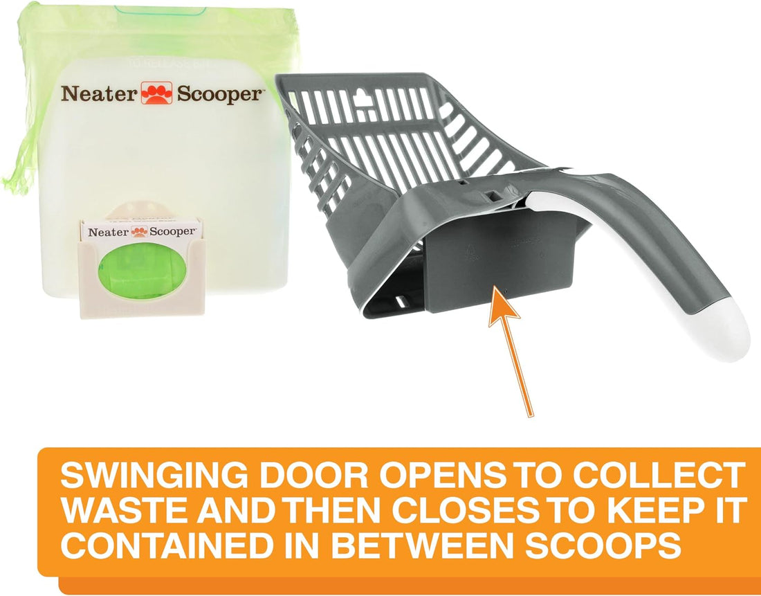 Neater Pet Brands Neater Scooper Standard Litter Scoop, 60 Refill Bags
