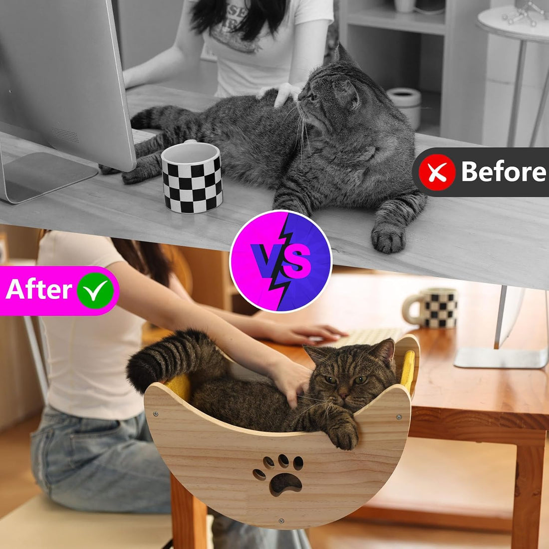 Cat Window Perch Hammock Bed with Strong Suction Cups