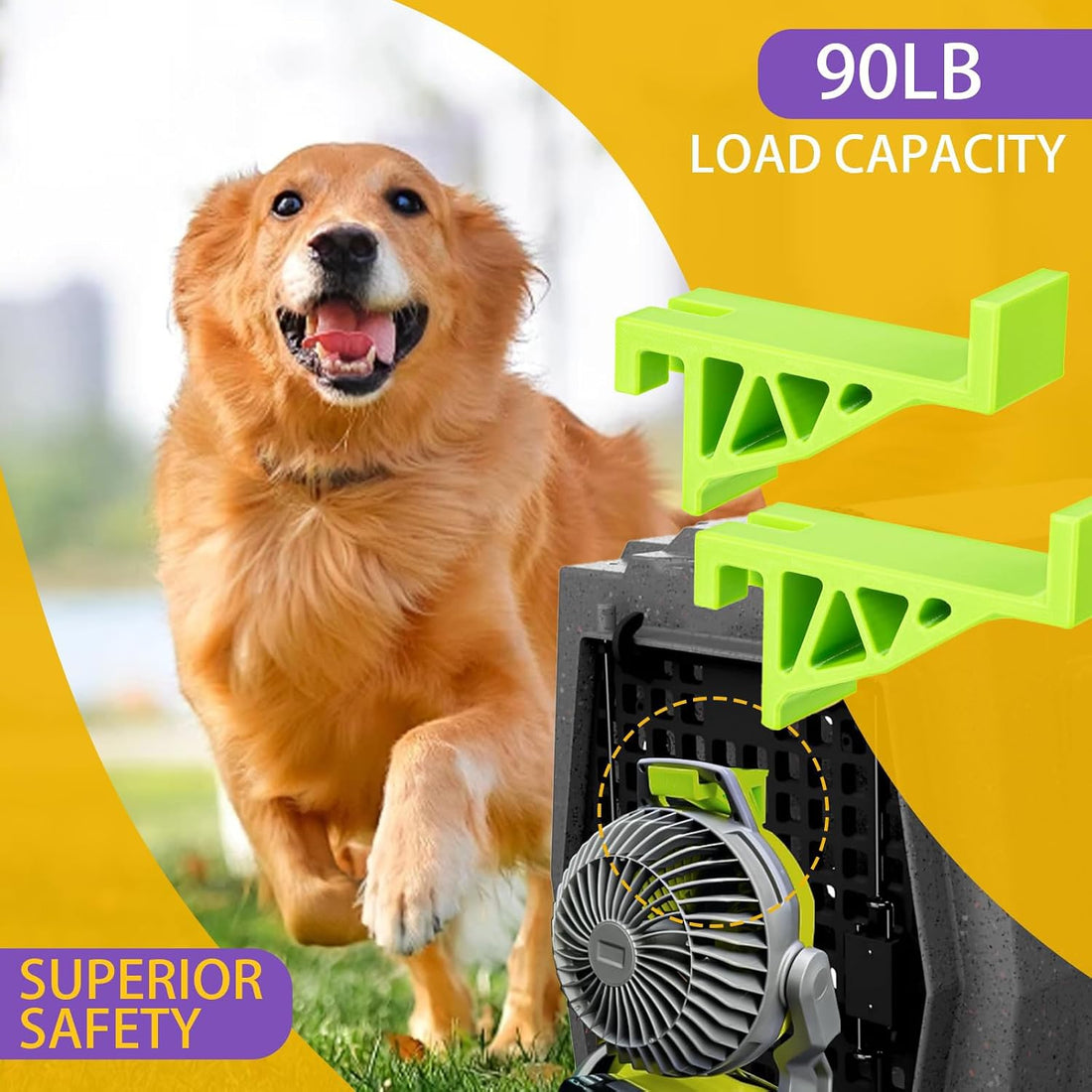 Dog Crate Fan Accessories,for Ryobi &Ruffland Kennel Accessories
