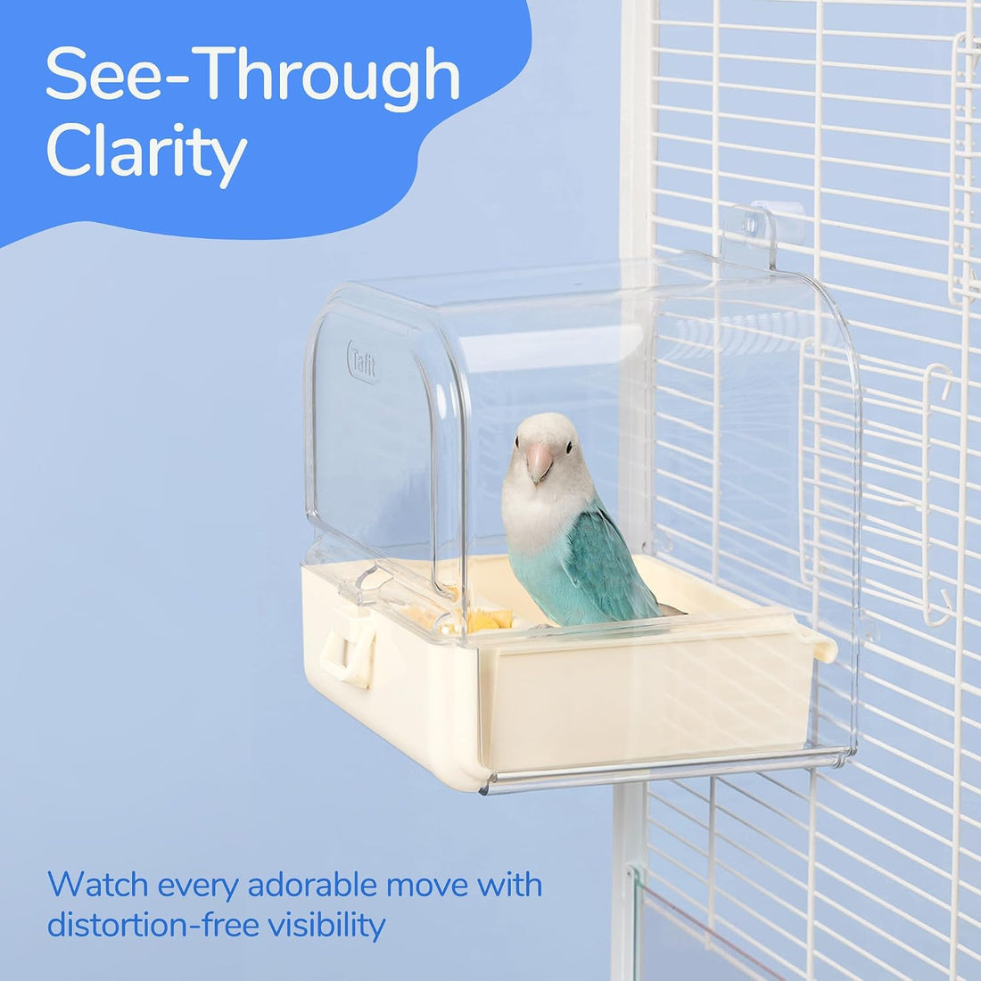 Hanging 3‑in‑1 Multifunction Bird Bath Bowl House for Parrots