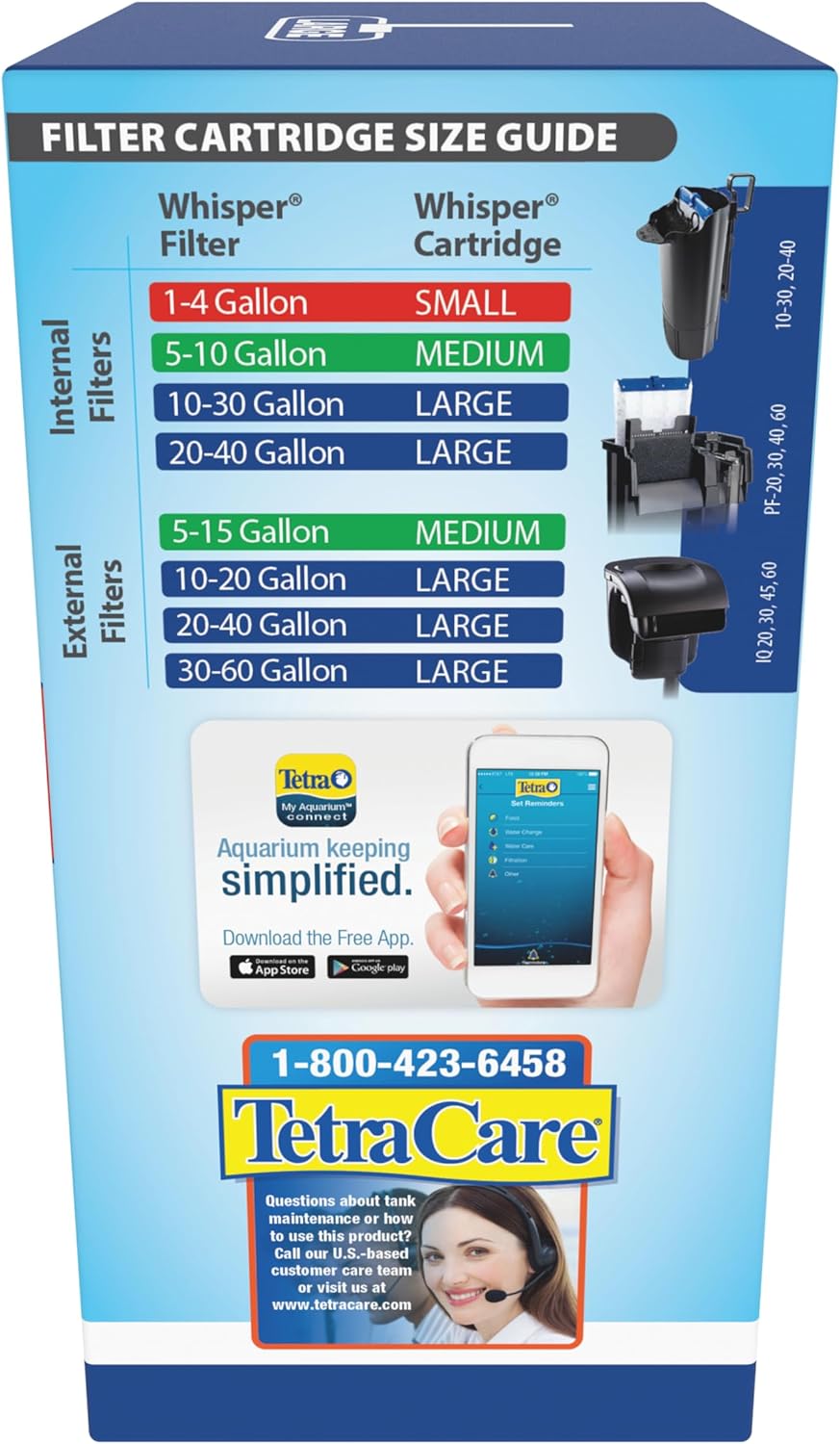 Tetra Whisper Bio-Bag Large Filter Cartridges for Aquariums, 3 Count
