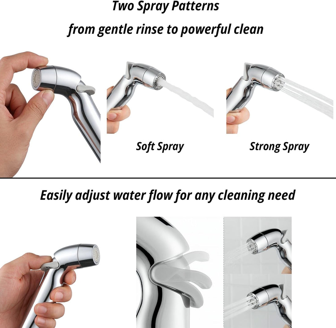 2-Mode Dog Shower Sprayer with No-Drill Mount