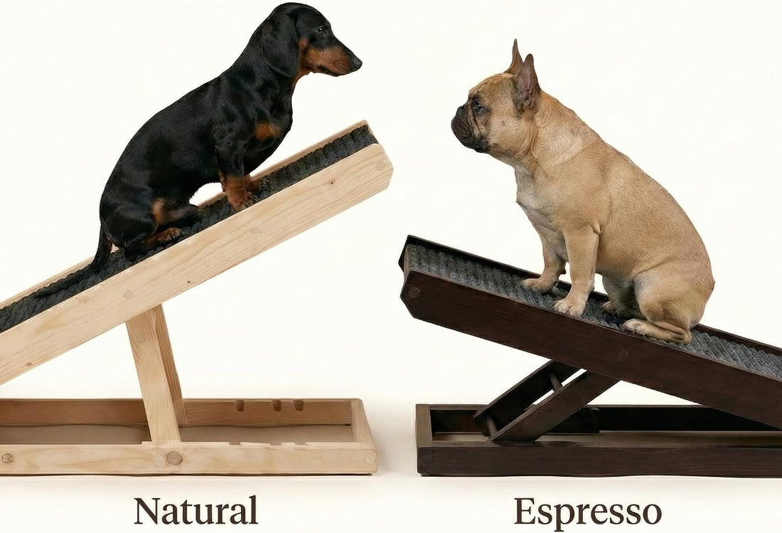 AlphaPaw - Original Natural Wood PawRamp for Small & Large Dogs