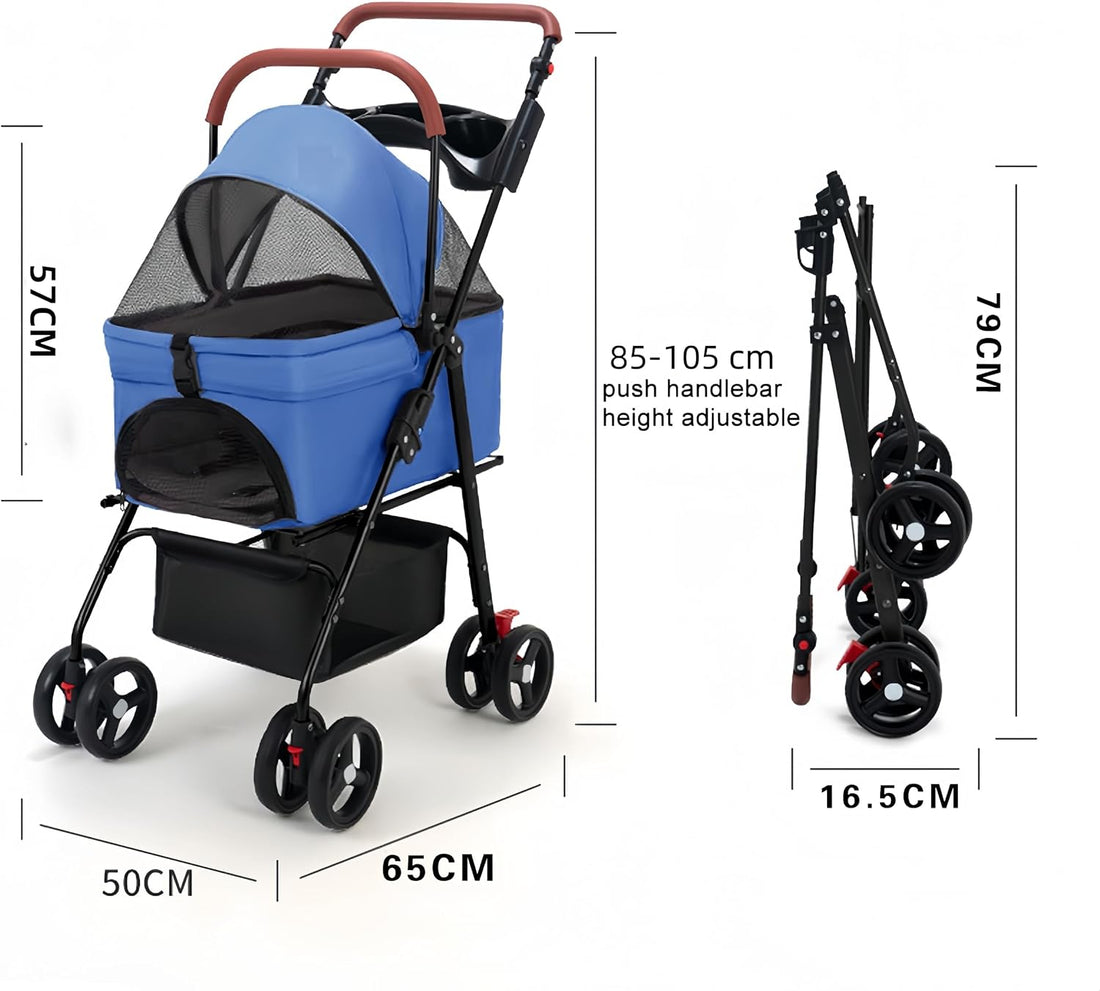 Pet Stroller for Medium Small Dogs/Cats
