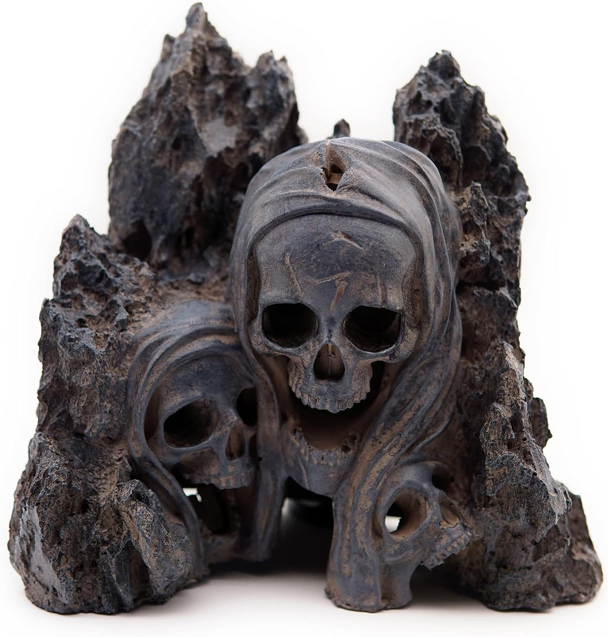 Allcolor Aquarium Rock Decor, 3-Piece Elf Island for 5-10 Gallon Tanks