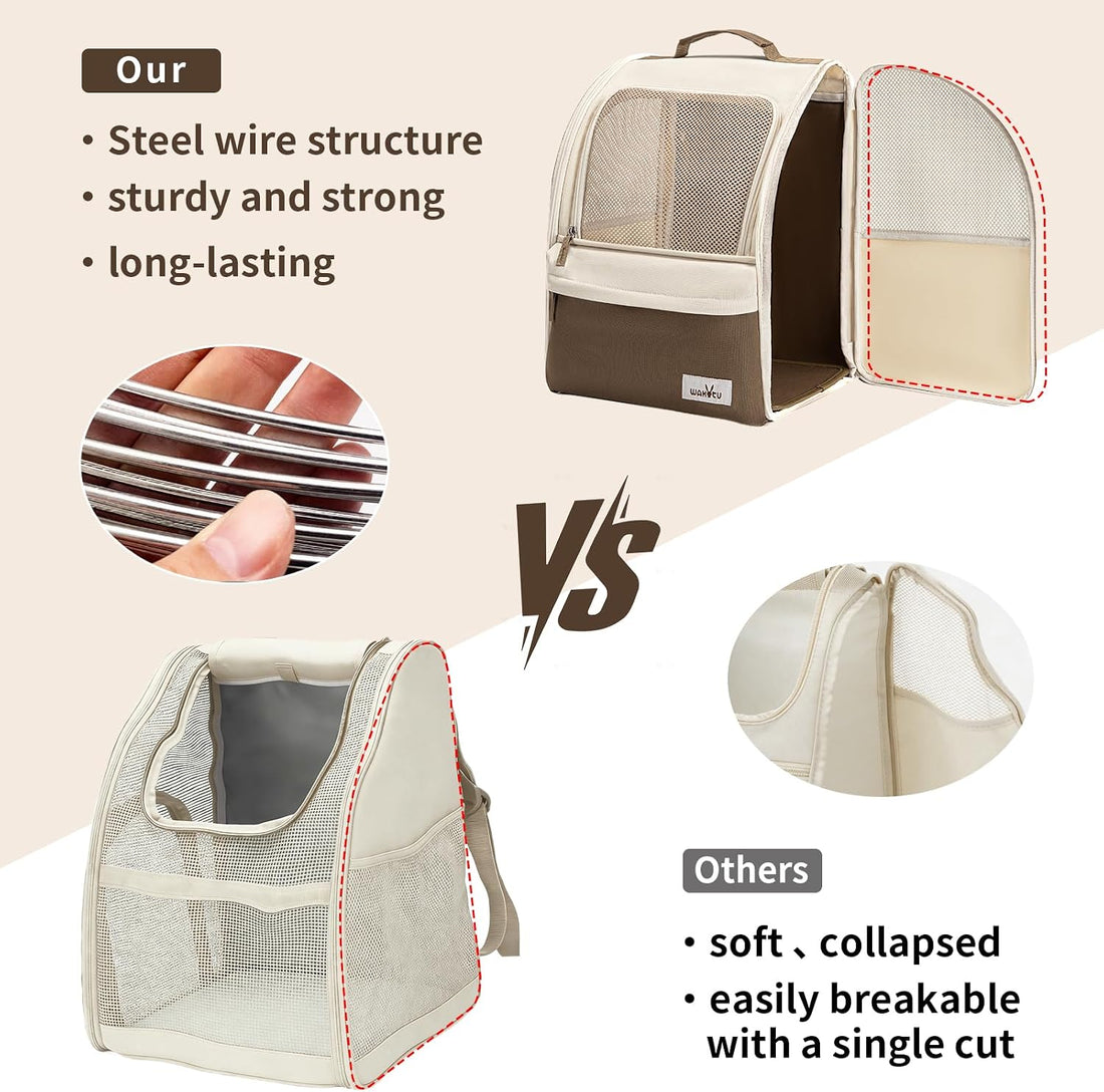wakytu Cat Carrier Backpack,Pet Backpack Carrier for Small Cats