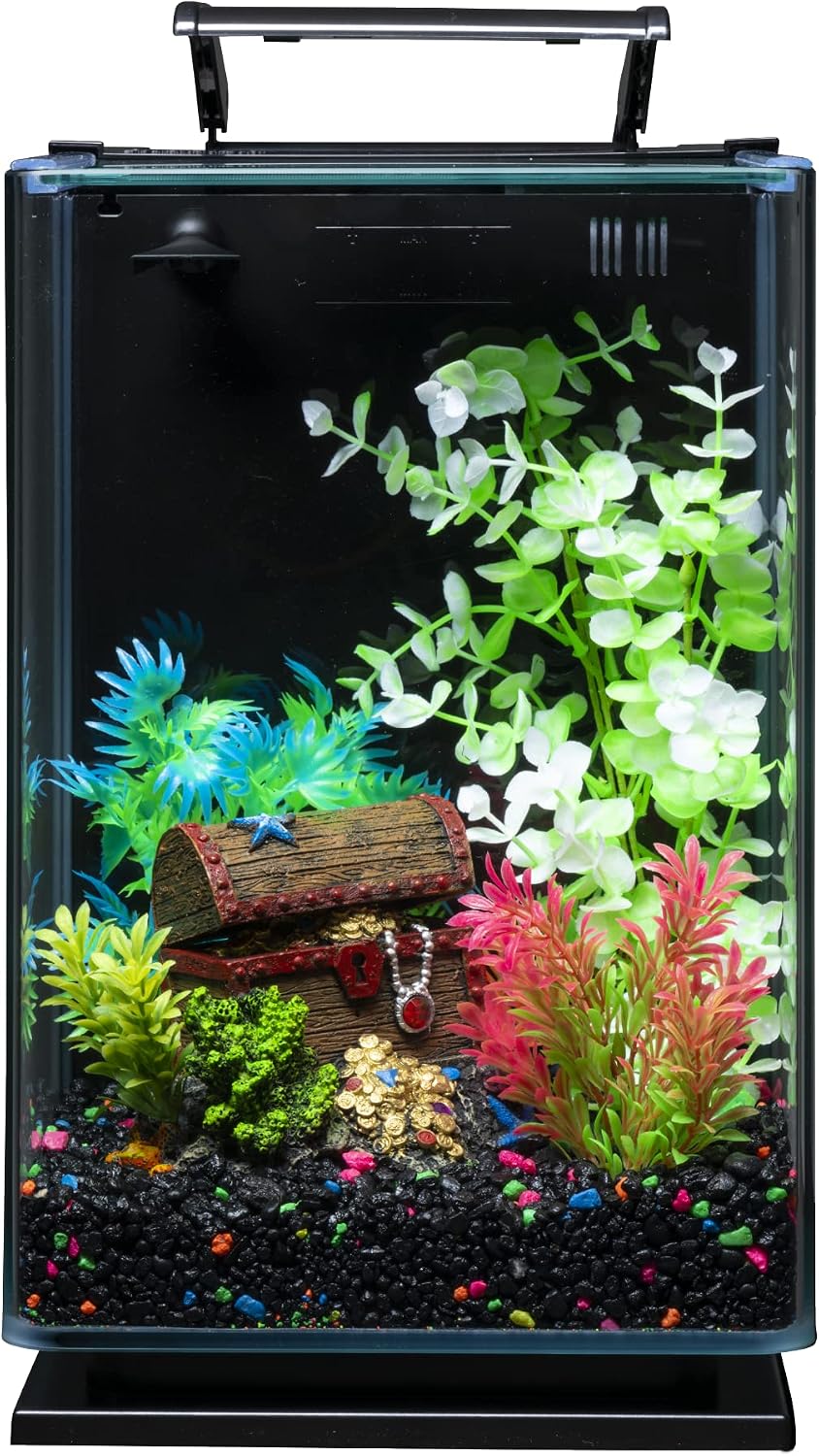 GloFish Aquarium Gravel, Black With Fluorescent Accents