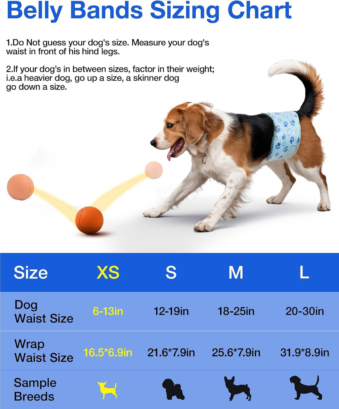 Male Dog Diapers with Wetness Indicator