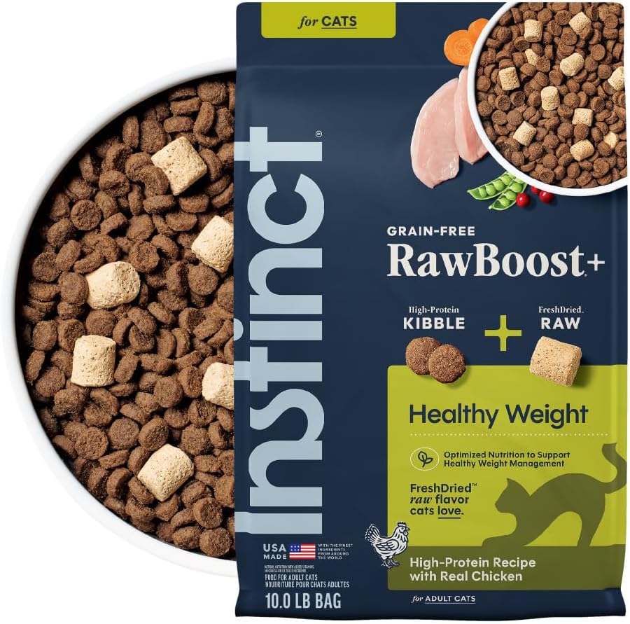 Instinct RawBoost, Dry Cat Food + Freeze Dried, Real Chicken