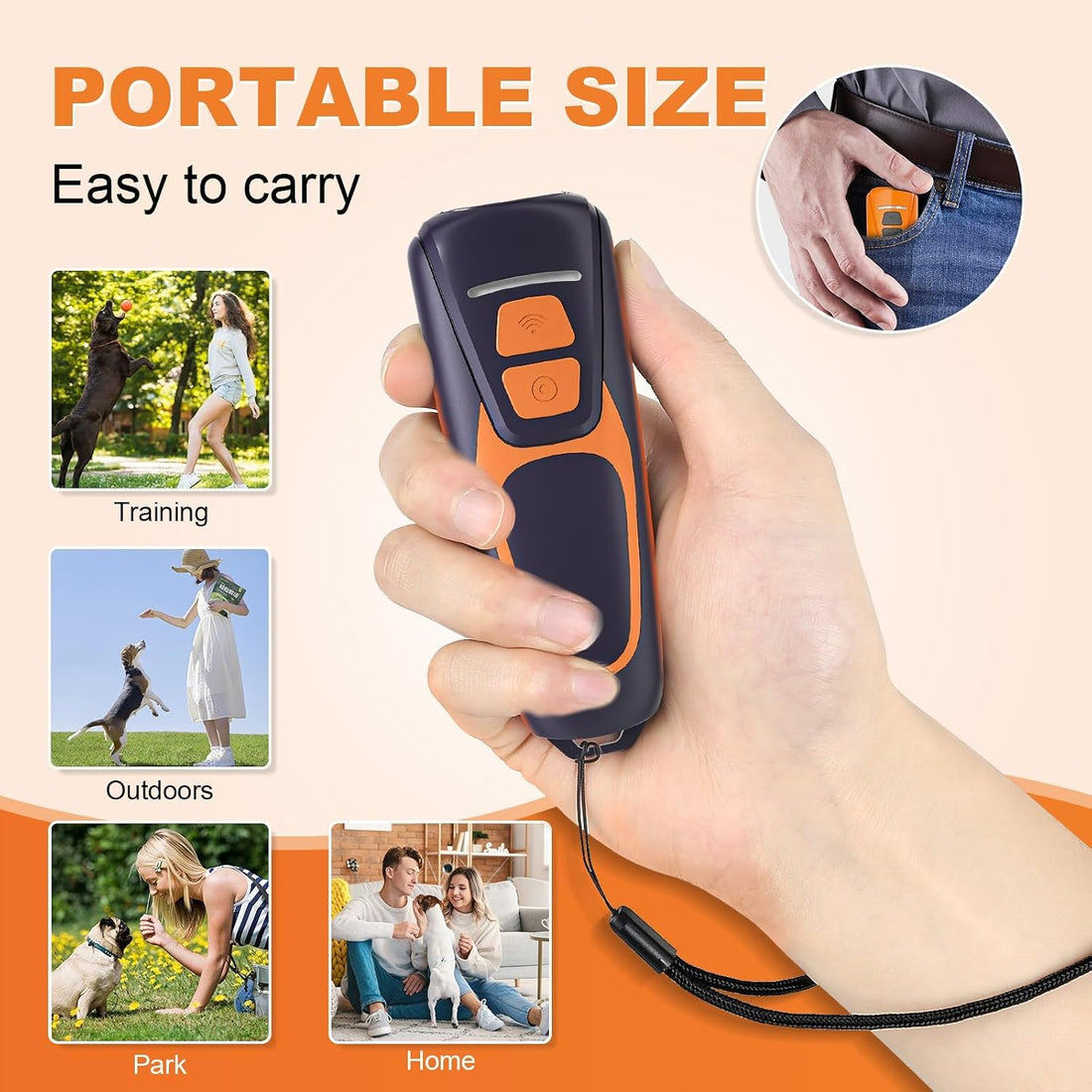 Dog Bark Deterrent Devices, Rechargeable Ultrasonic Anti Barking