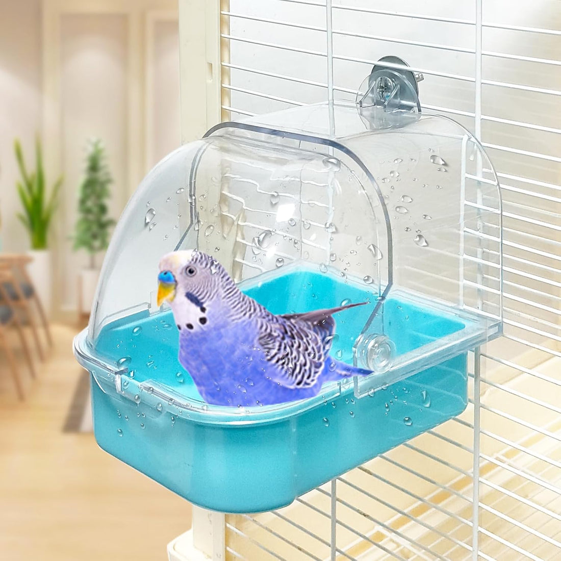 Bird Bath for Cage, Cleaning Pet Supplies Cockatiel Bird Bathtub