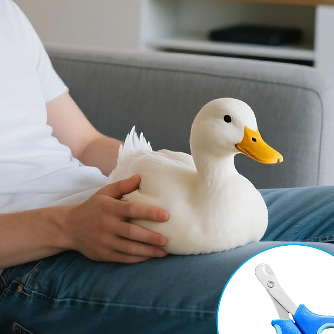 Call Duck Nail Clippers with Nail File，Stainless Steel Call Duck
