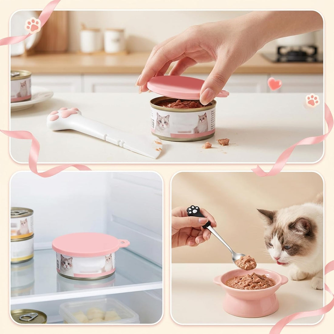 4 PCS Pet Food Can Accessory Set