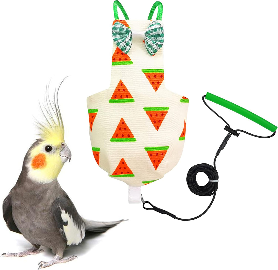 VANFAVORI Bird Diaper Flight Suit with 80-inch Leash, S Size