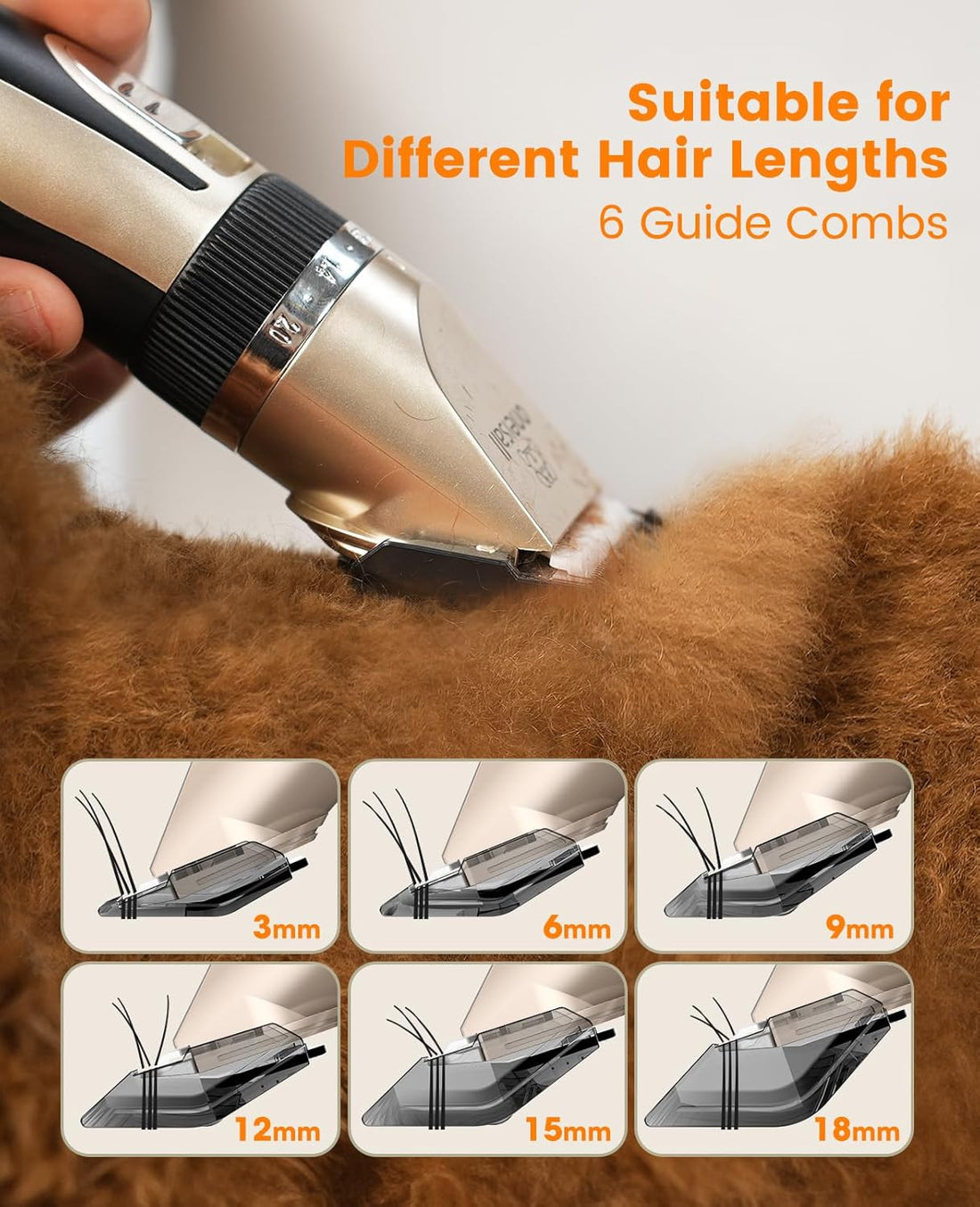 oneisall Dog Clippers and Paw Trimmer Kit 2 in 1 Low Noise Cordless