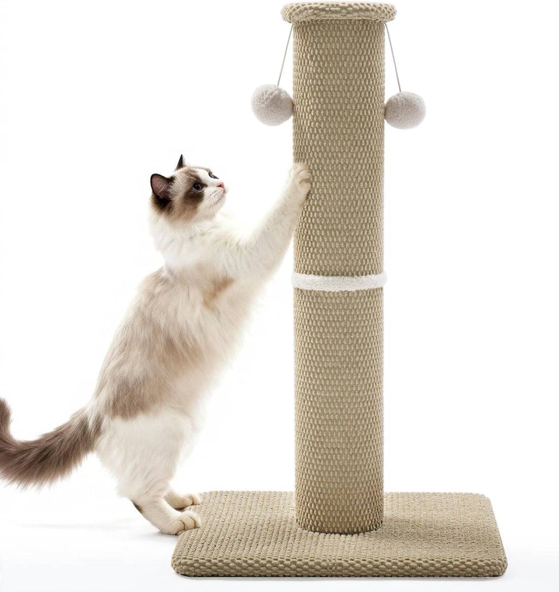 Made4Pets Tall Cat Scratching Post, Carpet Scratcher for Indoor Cats