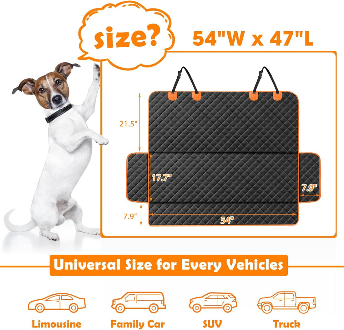 MIXJOY Dog Seat Cover for Back Seat Waterproof Dog Seat Covers
