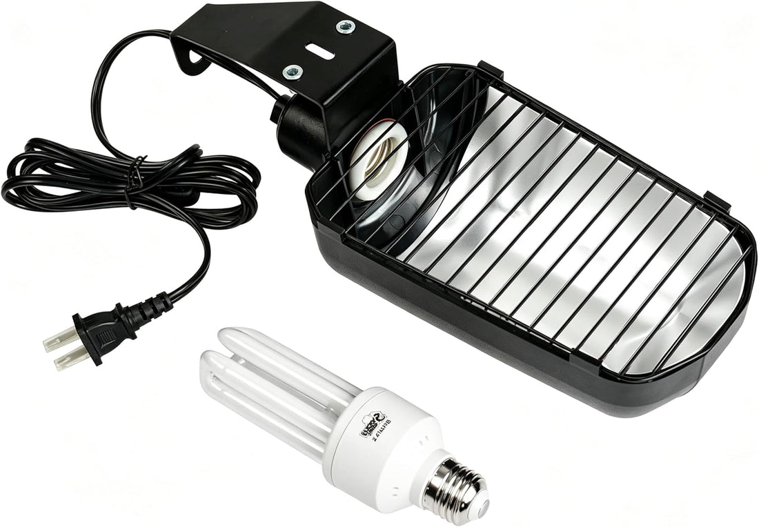 LUCKY HERP Bird Cage Lighting Fixture Combo Kit