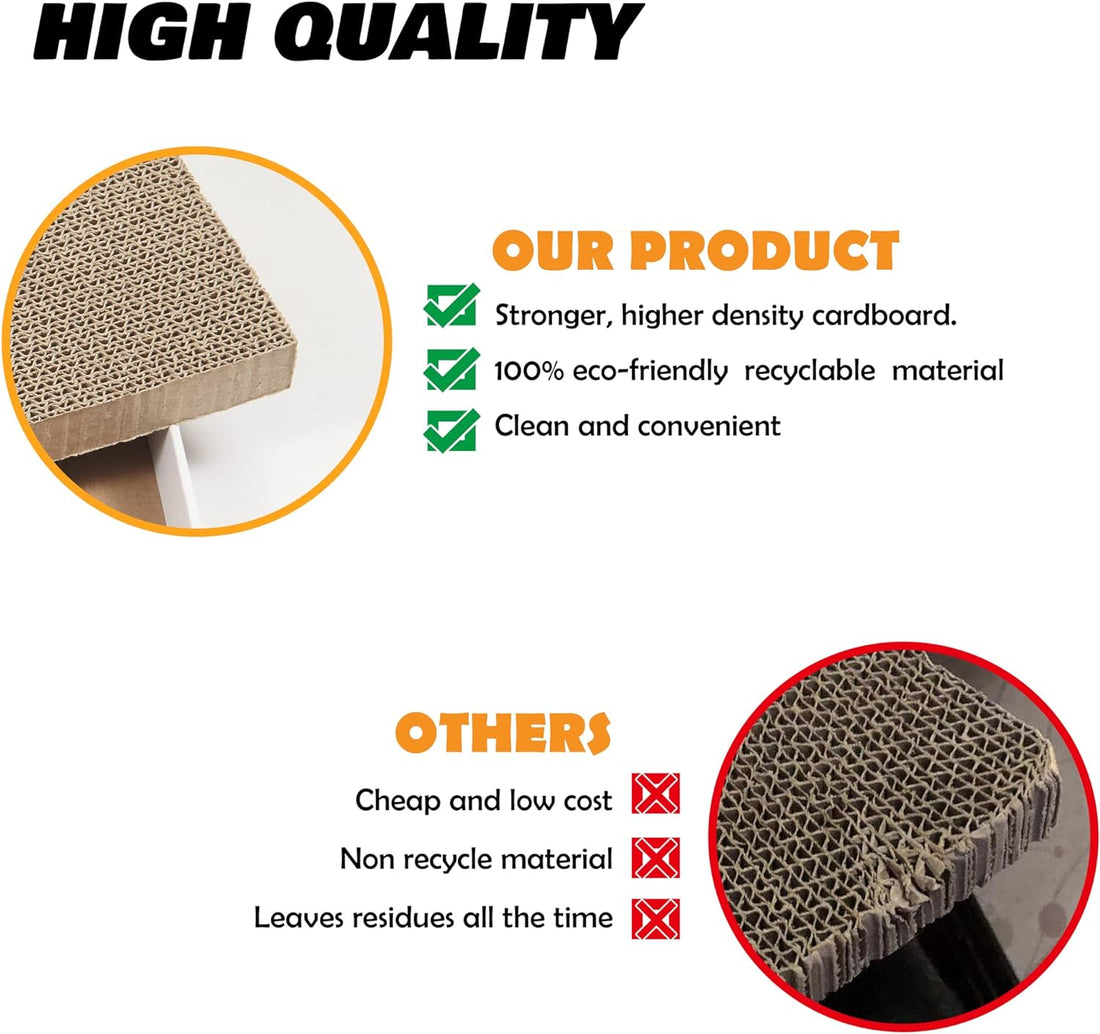 Cardboard Scratcher Pad Scratching Post:Smartbean 3PCS Cat
