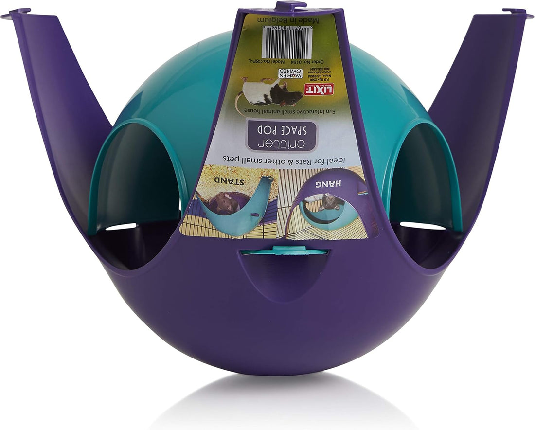 Lixit Critter Space Pod, Perfect for Small Animals, Large