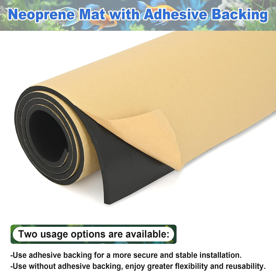 48 x 24 Inch Aquarium Self Leveling Mat, 6mm Thick DIY Neoprene Pad