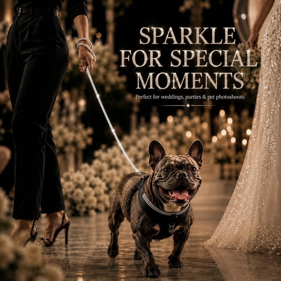 PawLux Fashion Full Diamond Bling Pet Leash