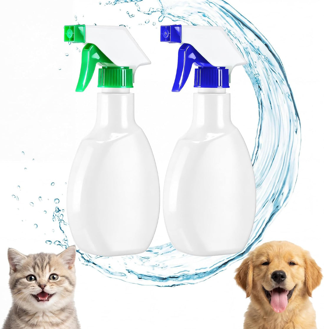 Geelin 2 Pcs Squirt Gun for Cats Dogs Training Water Spray Deterrent