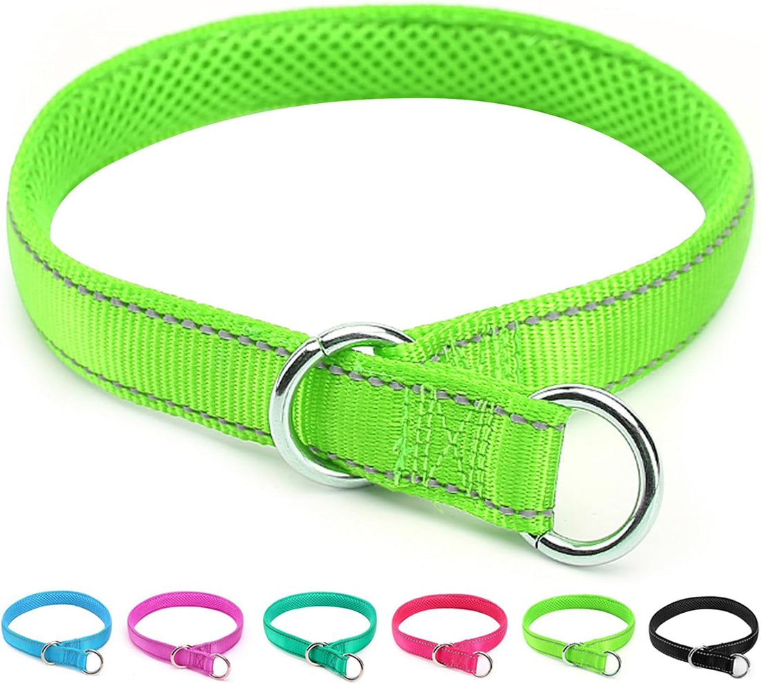 Reflective Slip Dog Collar Lightweight Loop Dog Collar 44-75lb Dogs