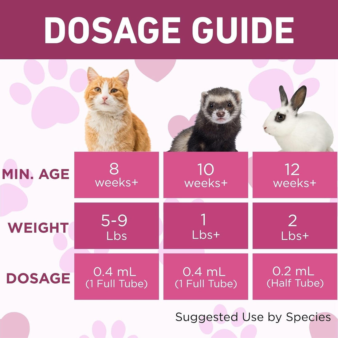 Topical Care Drops for Cats Spot-On Drops for Kitten Bunny Ferret