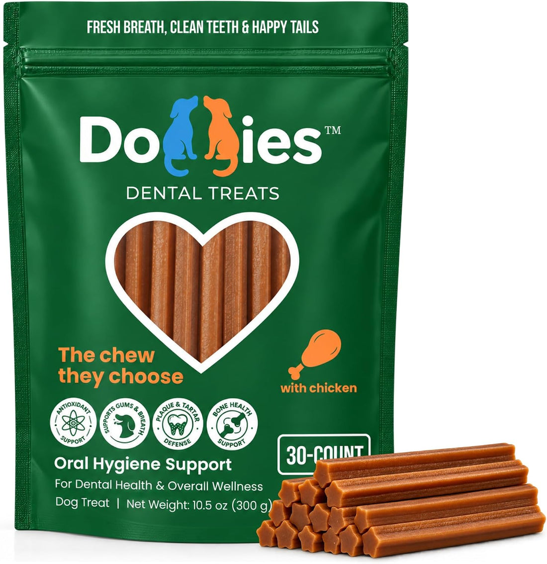 Doggies™ Dental Treats with lactoferrin